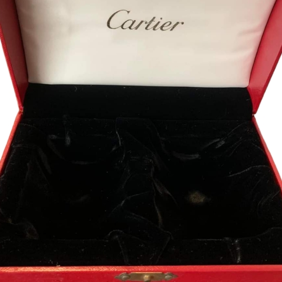 Large rare Vintage Cartier velvet lined Jewelry box - Picture 9 of 16
